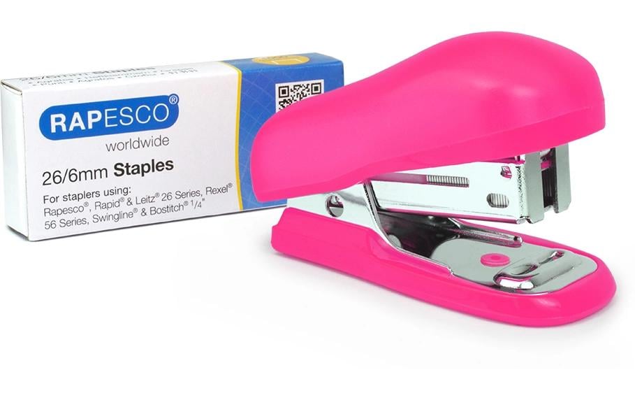 Rapesco Agrafeuse Bug Mini 12 Page(s), Rose