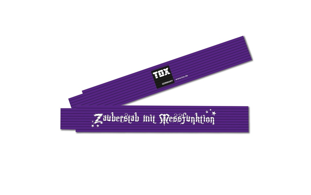Tox-Dübel Double mètre «Baguette magique avec fonction de mesure», 2 m