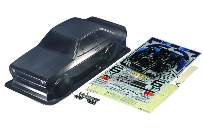 Tamiya Carrosserie Ford Escort MkII, non peinte, 1:10