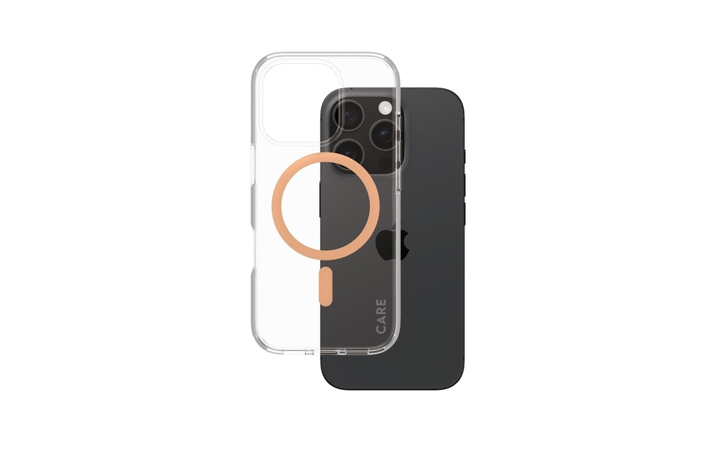 CARE Coque arrière Flagship iPhone 16 Pro Peachy