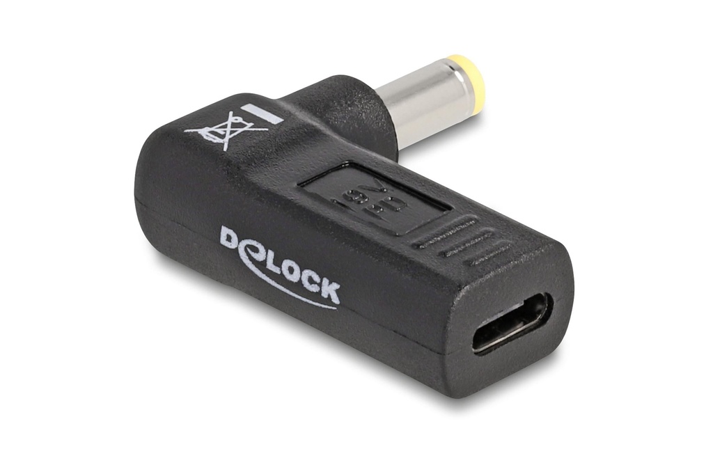 Delock Adaptateur USB-C vers Acer 5.5 x 1.7 mm angulé à 90°