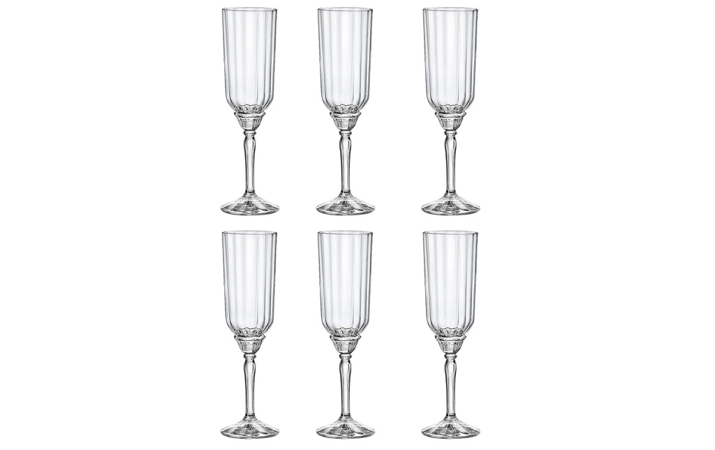 Bormioli Rocco Verre à champagne Florian 210 ml, 6 Pièce/s, Transparent