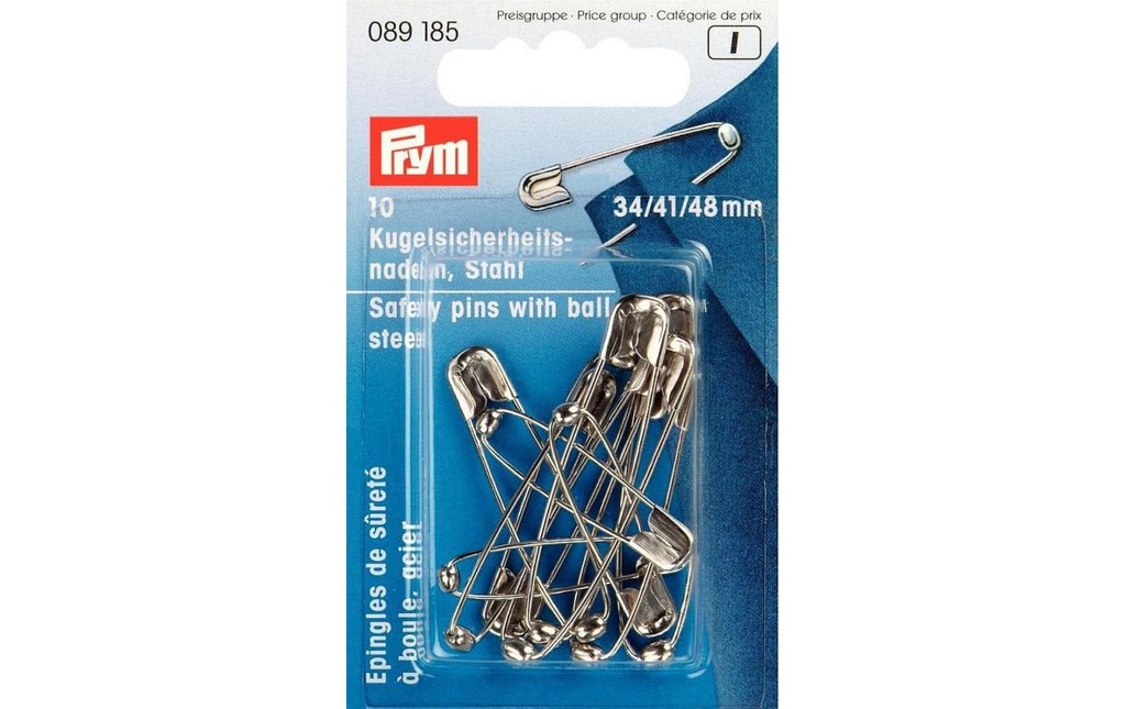 Prym Epingle de sûreté N° 0 - 3, 10 pièces