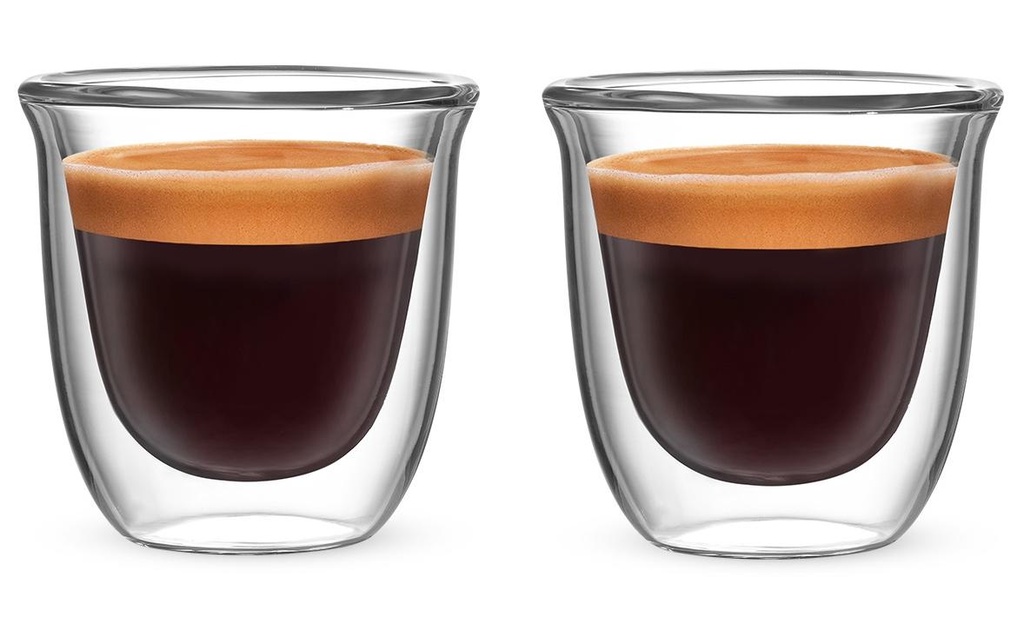 Bialetti Verre à espresso Firenze 80 ml, 2 Pièce/s, Transparent