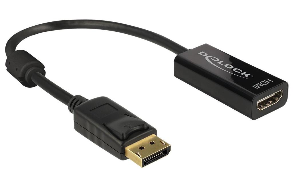 Delock Adaptateur DisplayPort - HDMI passif, 4K/30Hz, noir