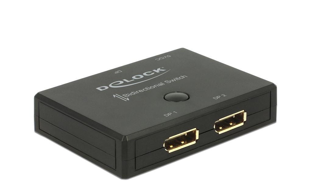 Delock Boîte de commutation Displayport 2in/1Out, 2Out/1In, 4K/60Hz
