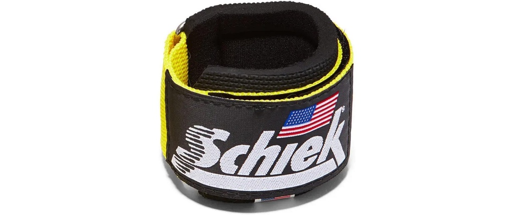 Schiek Sports Repose-poignets Jaune fluo