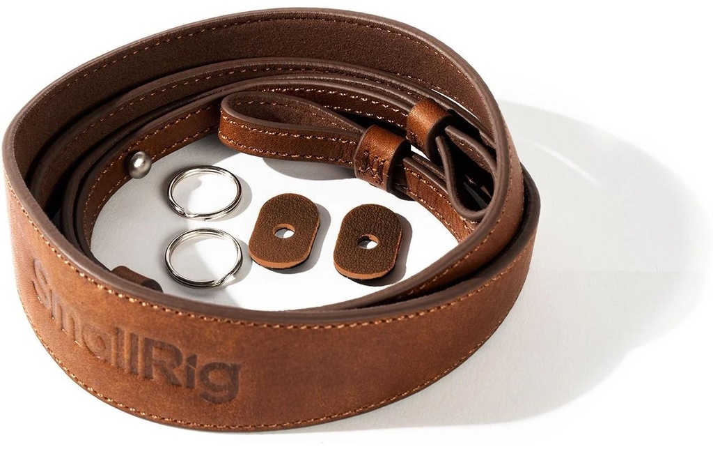 Smallrig Bandoulière en cuir pour appareil photo Marron