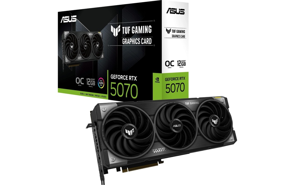 ASUS Carte graphique TUF Gaming GeForce RTX 5070 OC Edit. 12 GB GDDR7