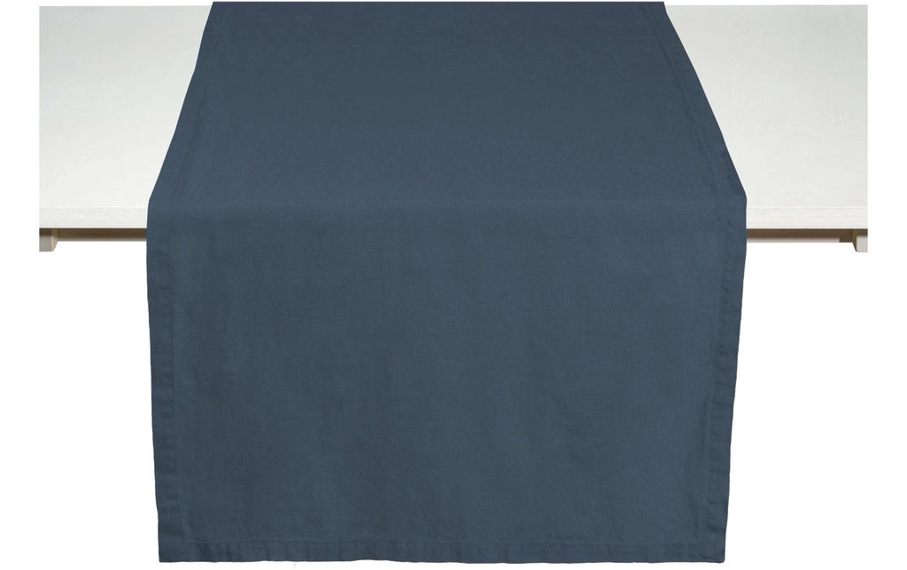 Pichler Chemin de table Lars 50 cm x 40 cm/150 cm, Bleu/bleu denim