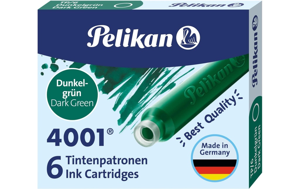 PELIKAN Cartouches d'encre TP/6 vertfo (6 pces)
