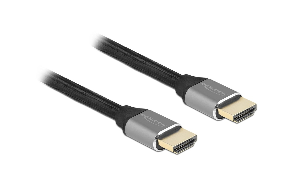 Delock Câble 8K 60Hz HDMI - HDMI, 1 m, Gris