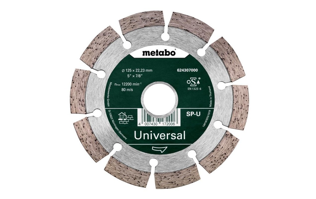 Metabo Disque à trancher SP-U Universal Diamant 125 mm