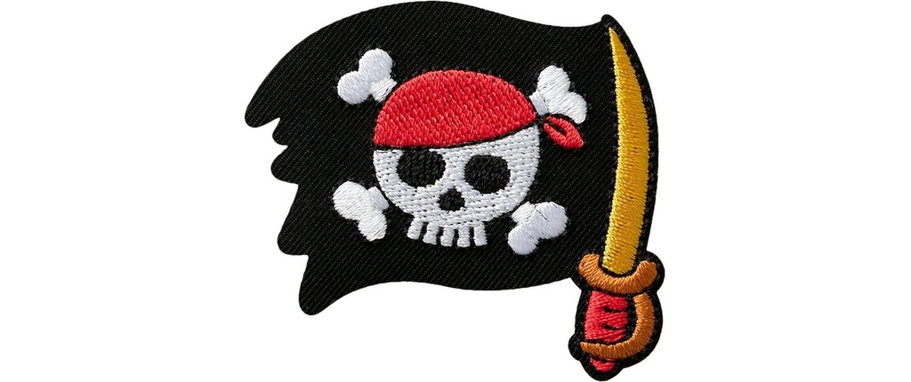 Mono-Quick Image thermocollante Drapeau pirate 1 Pièce/s