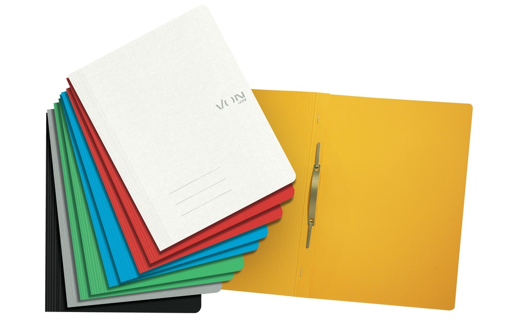 VON Classeur à levier avec mécanisme d'agrafage, A4, 10 pièces, Multicolore