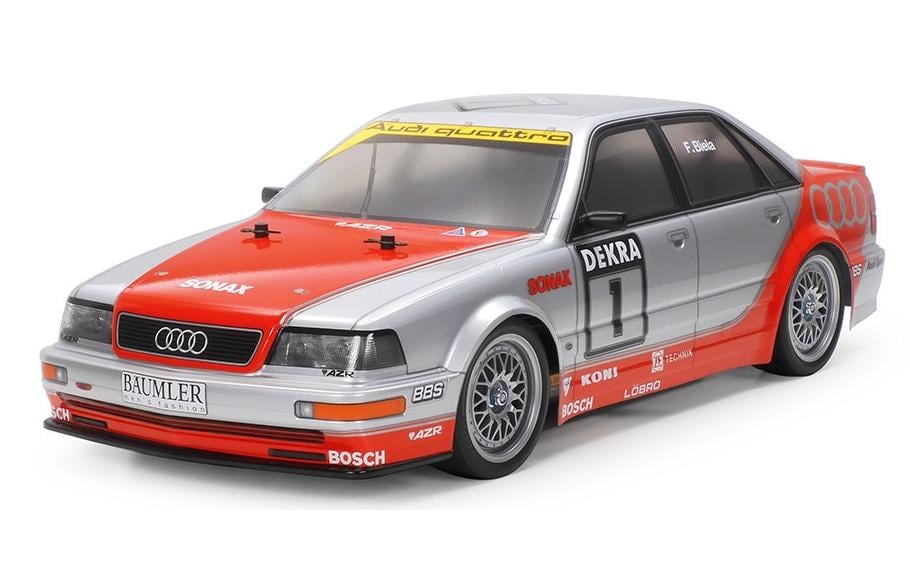 Tamiya Voiture de tourisme 1992 Audi V8 Touring, TT-02 1:10, Bausatz