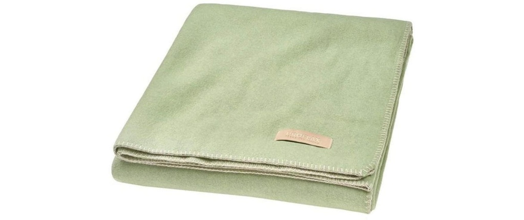 PROFLAX Couverture Fleece 160 x 200 cm, sauge