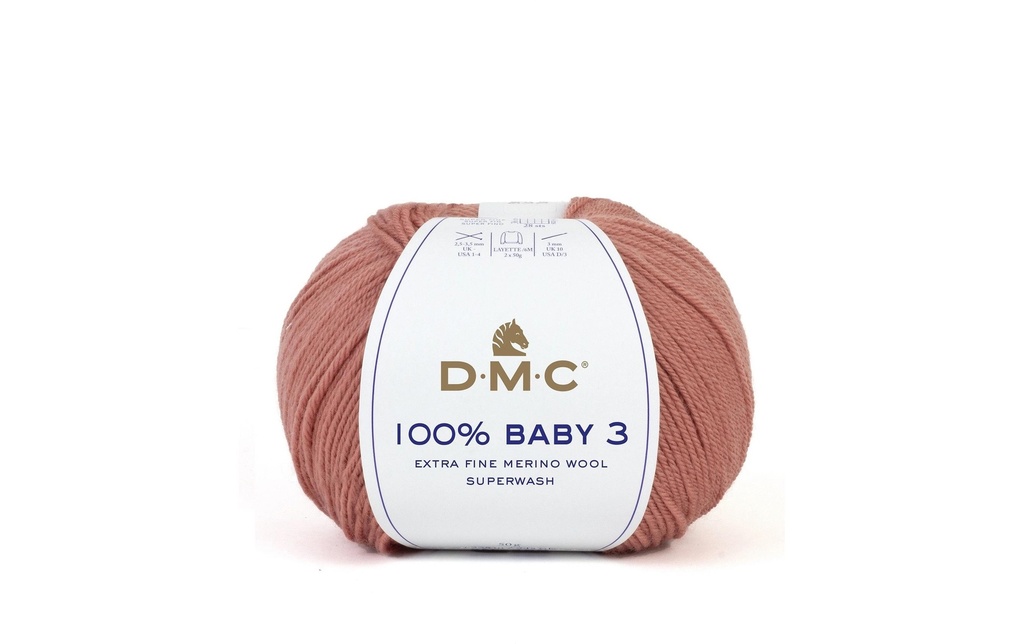 DMC Laine 100% bébé 3 Terracotta