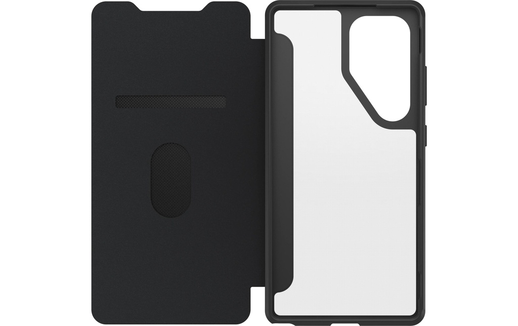 Otterbox Coque arrière React Folio Galaxy S25 Ultra Transparent Noir