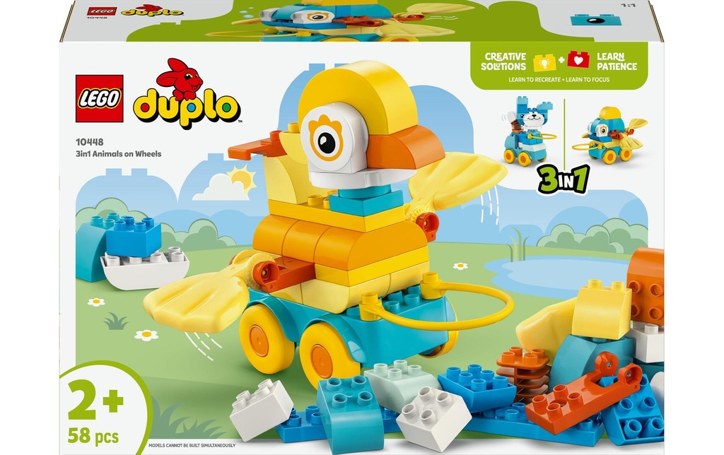 LEGO® DUPLO® Kit animaux sur roues 3 en 1 10448