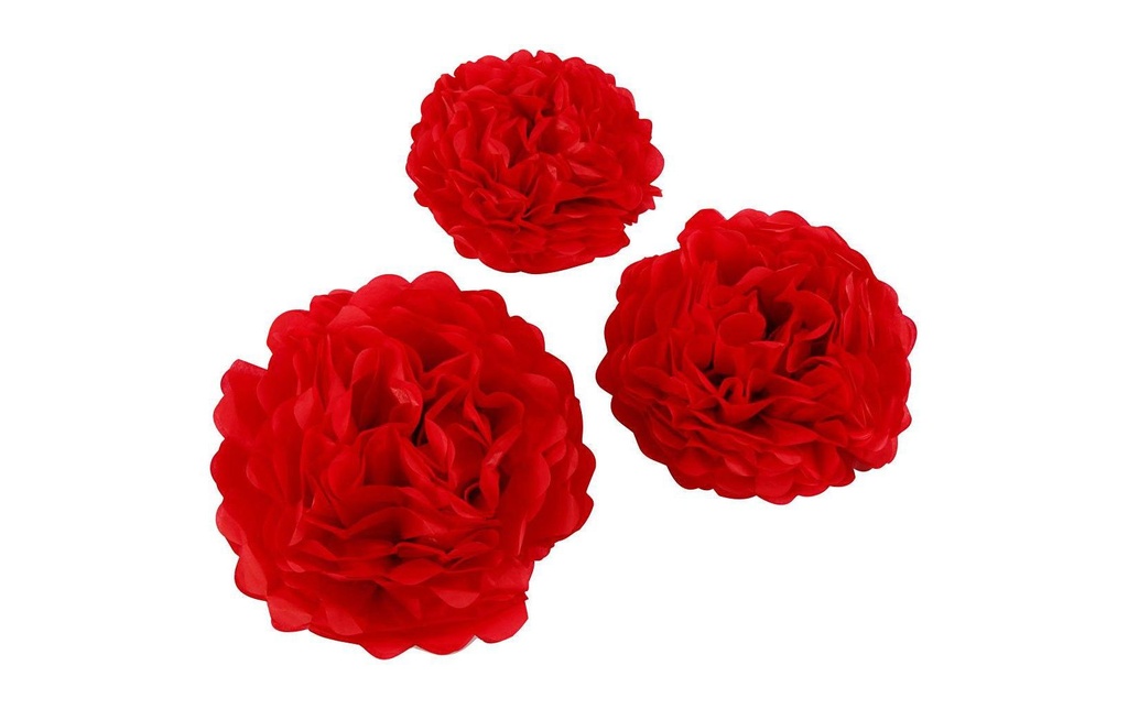Creativ Company Pompons 20 + 24 + 30 cm 3 pièces