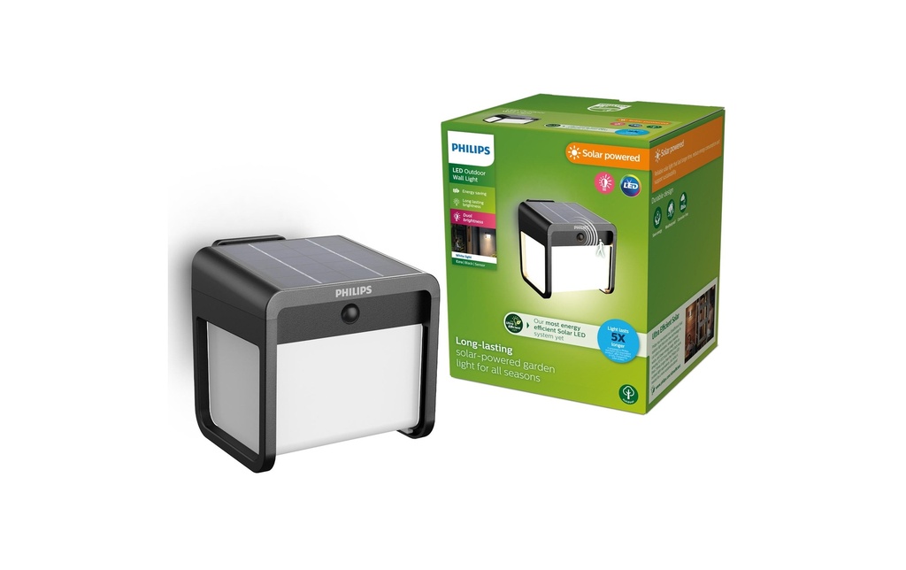 Philips Ezra mur solaire UE 3000K noir