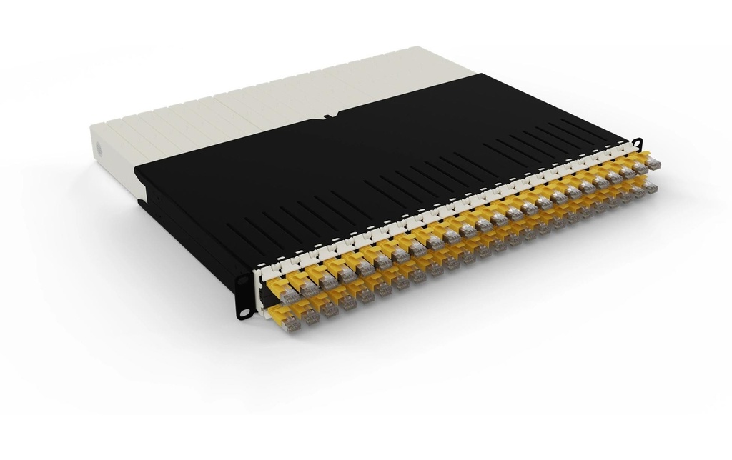 Patchbox patchbox.one / 8RU / Cat 6A, STP, 0.8 m, Jaune