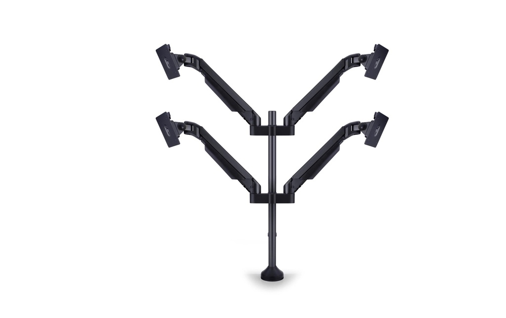 Multibrackets Supports de table Gas Lift Arm Quad jusqu'à 21 kg