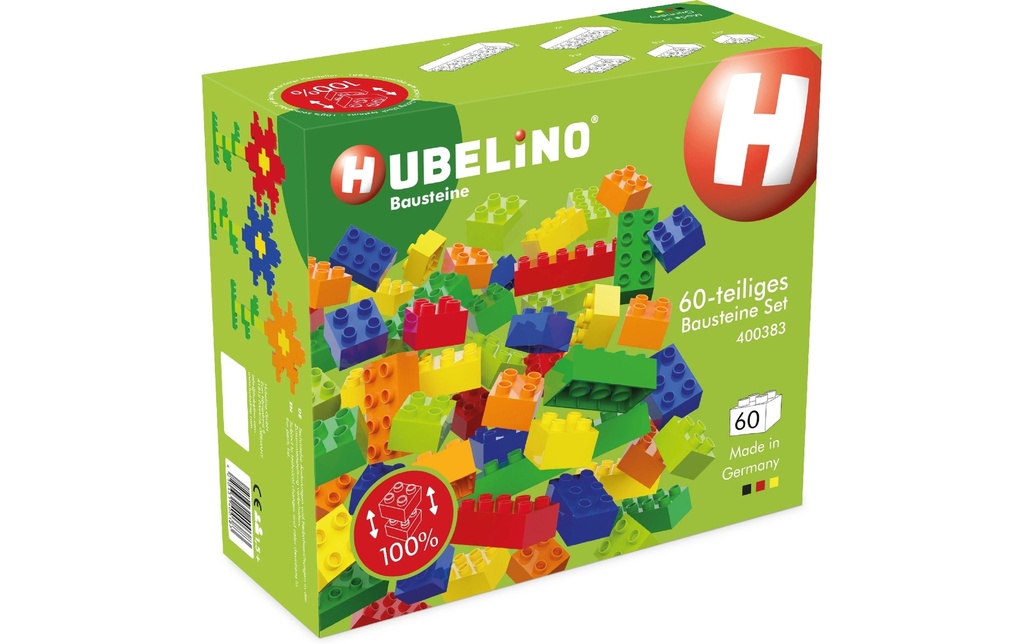 Hubelino Accessoires pour circuits de billes Set de briques 60 pièces