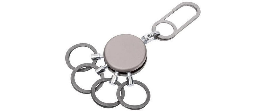 Troika Porte-clés Brevet facile Chrome Noir