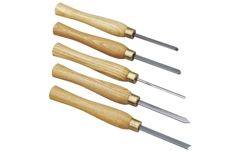 Proxxon Burin HSS Jeu d'outils de tournage, 5 pièces