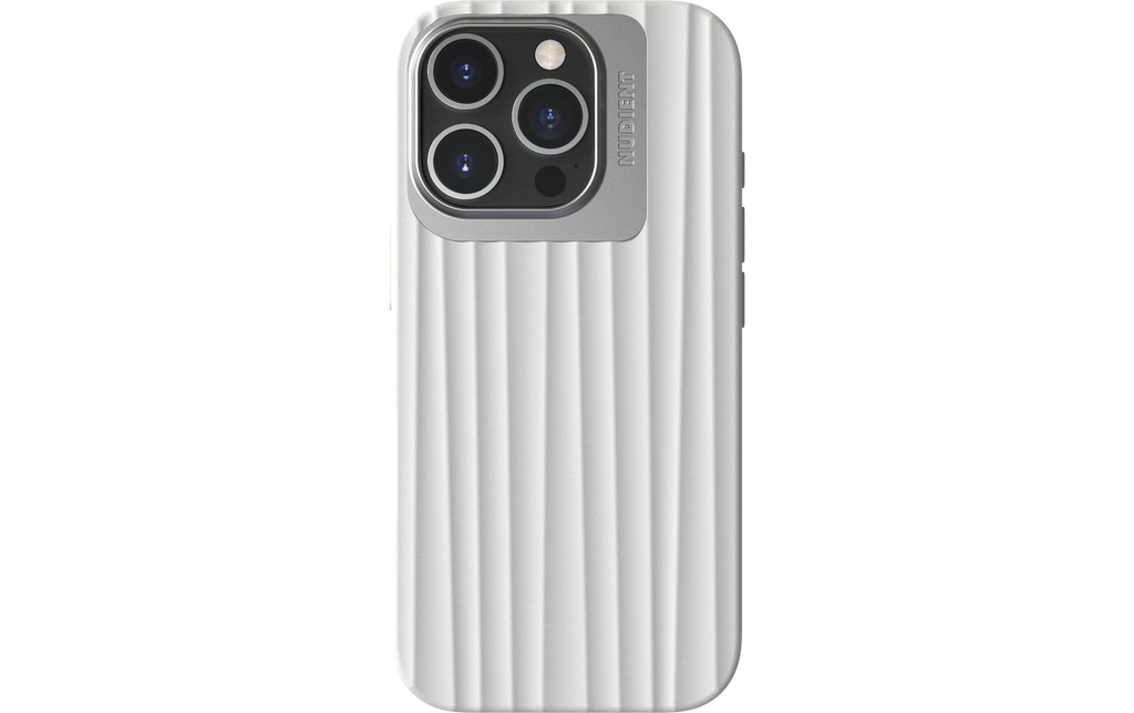Nudient Coque arrière Bold MagSafe iPhone 16 Pro Blanc chalk