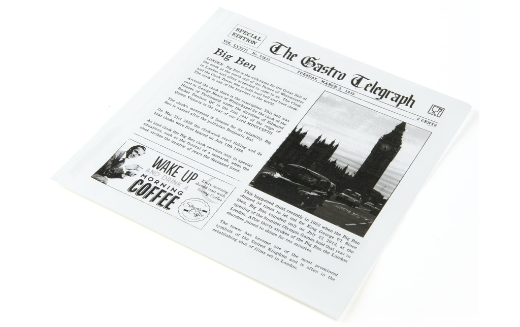 Sier Sac à sandwich News Paper 17 cm x 17 cm 300 Pièce/s