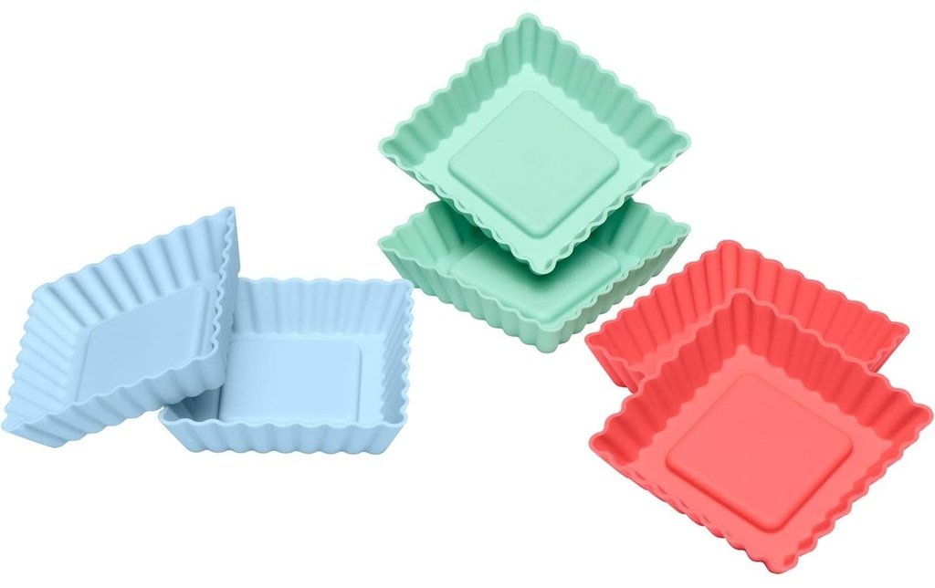 Lurch Boîte à tortelettes Flexi Quader 6 pièces, Multicolore