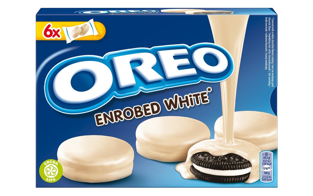 Oreo Petits gâteaux Oreo Enrobed White 246 g