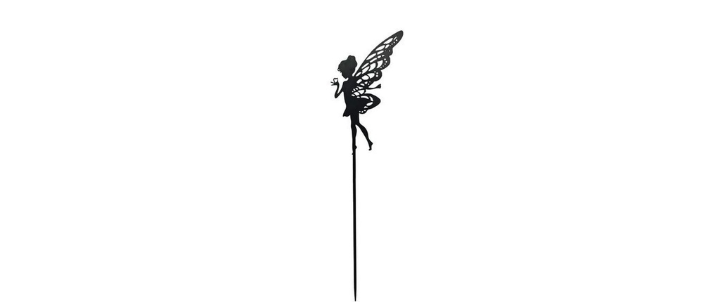Dameco Pancarte de jardin Fee 95 cm, Noir