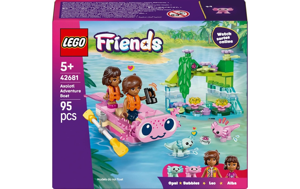 LEGO® Friends Le bateau d’aventures axolotl 42681