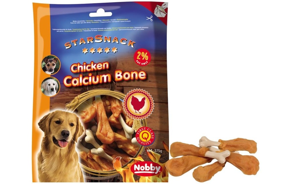 Nobby Friandise StarSnack Barbecue Chicken Calcium Bone, 375 g