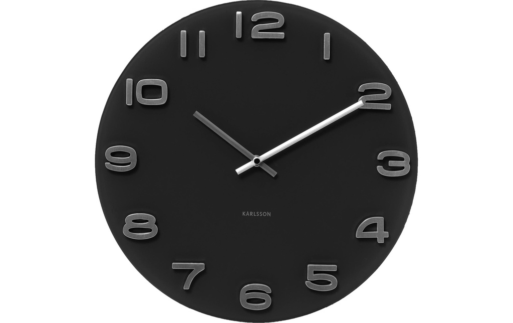 KARLSSON Horloge murale Vintage Round 35 cm, Noir