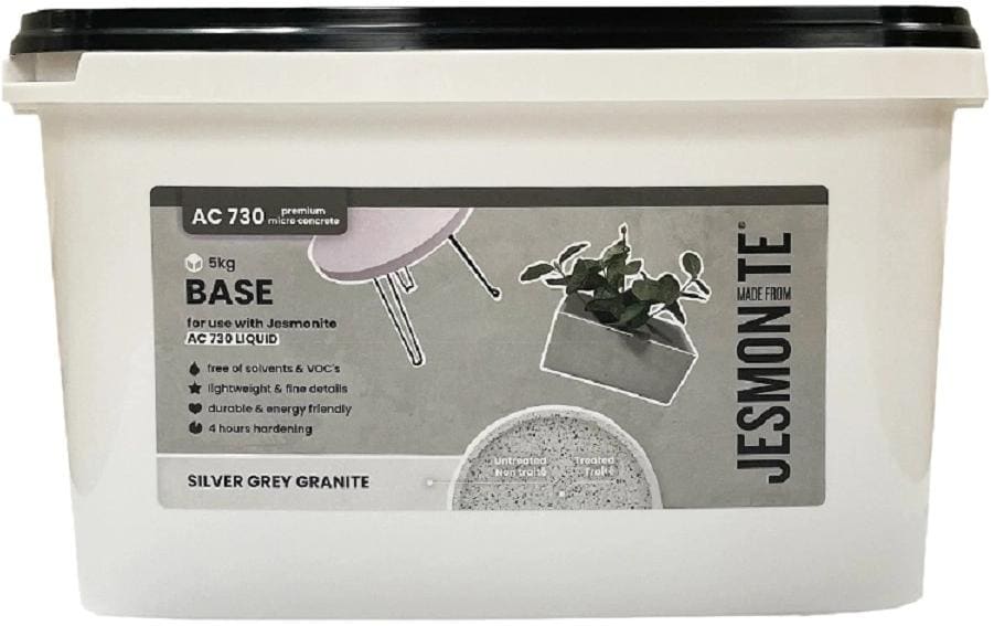 Jesmonite Matière à modeler Poudre à base de ciment AC 730, 5 kg, granit