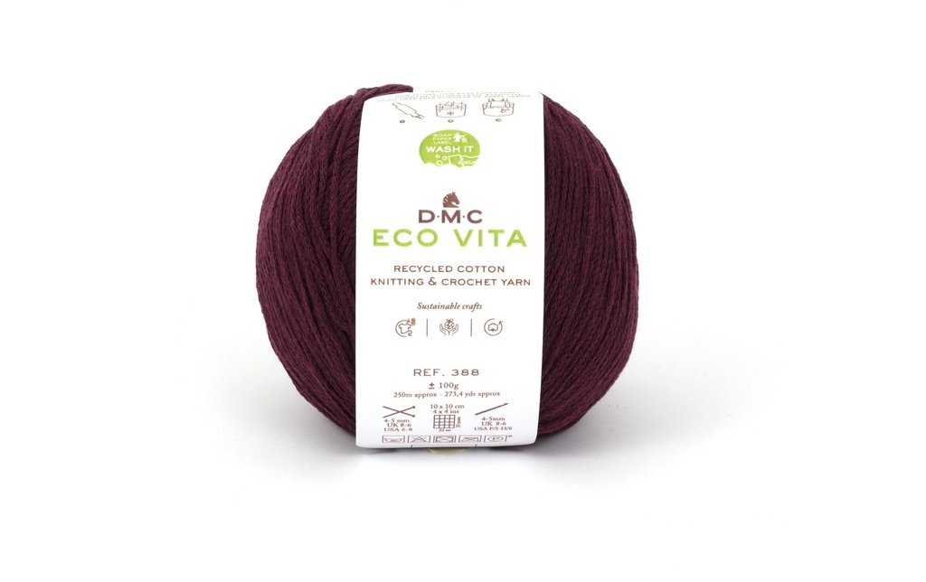DMC Laine Eco Vita 100 g, Bordeaux