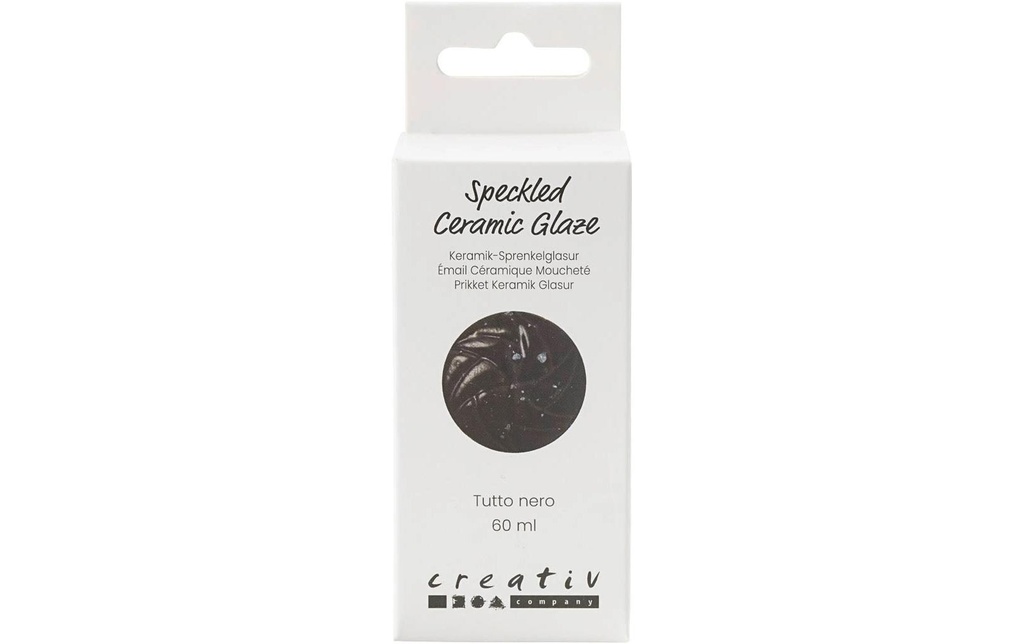 Creativ Company Émail céramique 999 - 1060 °C, 60 ml, Noir