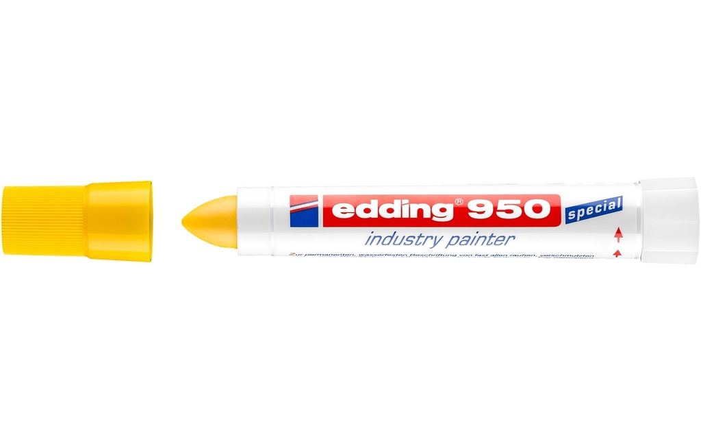 edding Marqueur avec pointe en pâte 950 Jaune