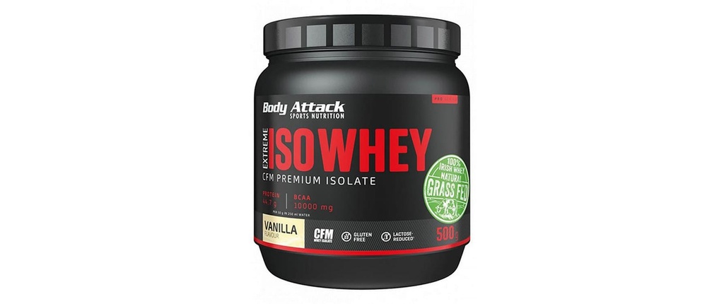 Body Attack Poudre Extreme Iso Whey Professional vanille 500 g