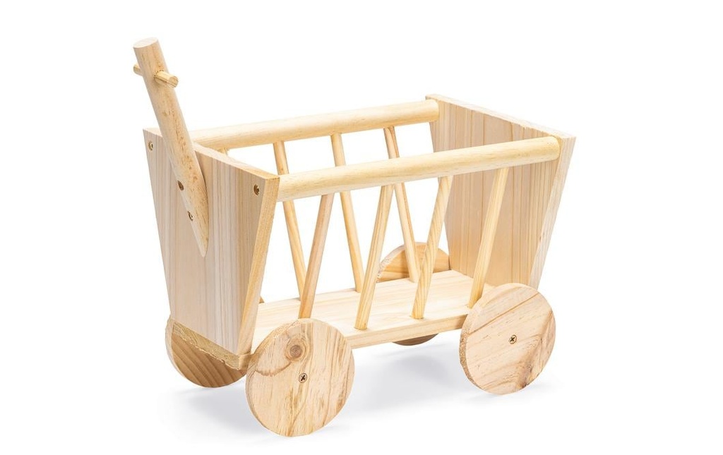 Karlie Râtelier à foin en bois naturel Carro, 29 x 19 x 21 cm, beige