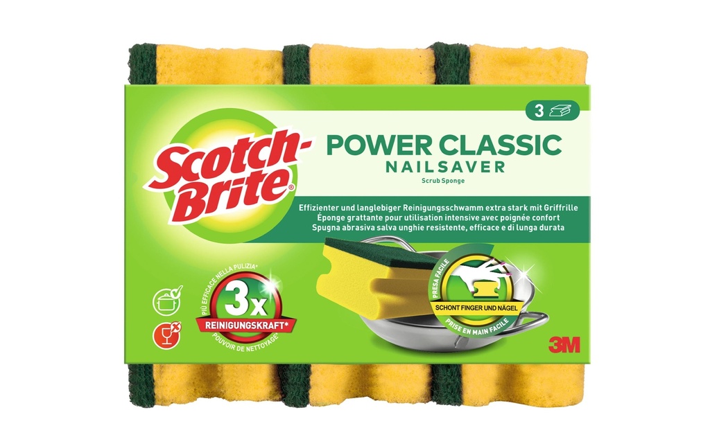 SCOTCH-BRITE Éponge nettoyage Classic 3pcs (3 pces)