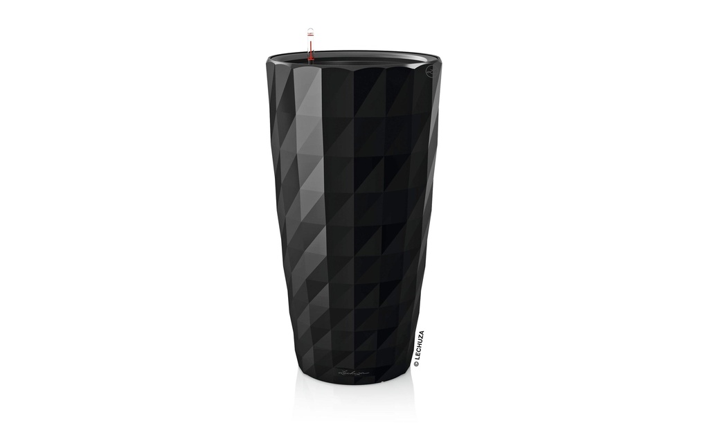 Lechuza Pot de fleur Diamante Premium 40, Noir