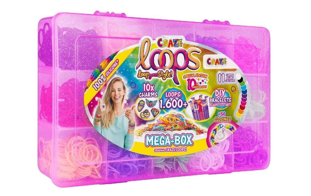 Craze Boîte de bricolage Loops – Mega Box 1600 Loops