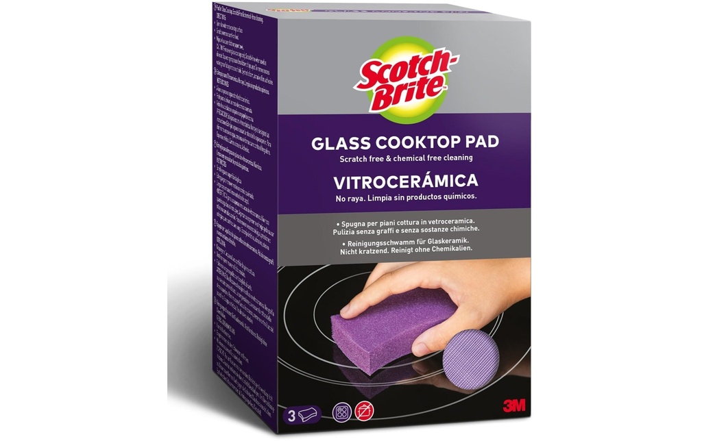 SCOTCH-BRITE Eponge vitrocéramique (3 pces)