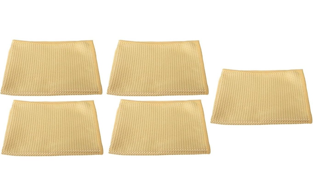 Edi Baur Chiffon de nettoyage en microfibre 5 Pièce/s, Jaune